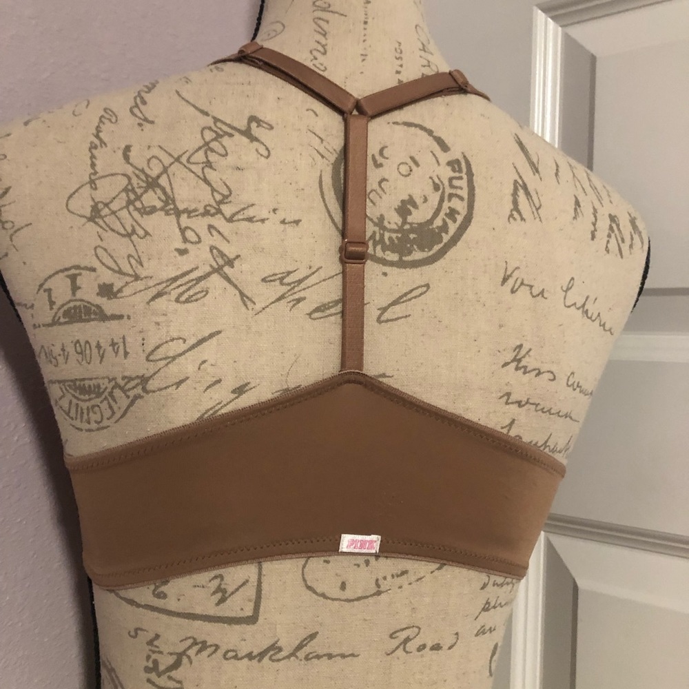 Victoria’s Secret 32D Pink wear everywhere push-up bra nude racer back - Picture 2 of 3